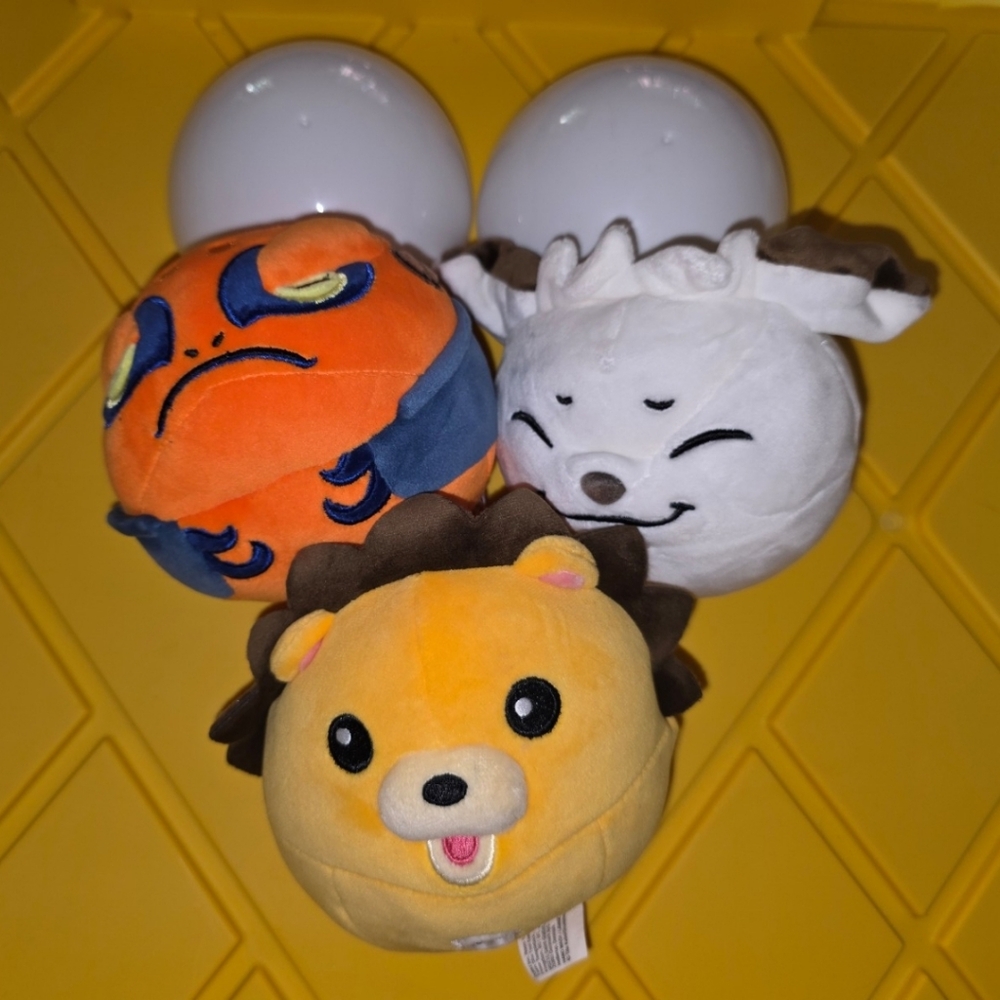 Plush Animal Toy Set - Lion, Tiger, and Seal